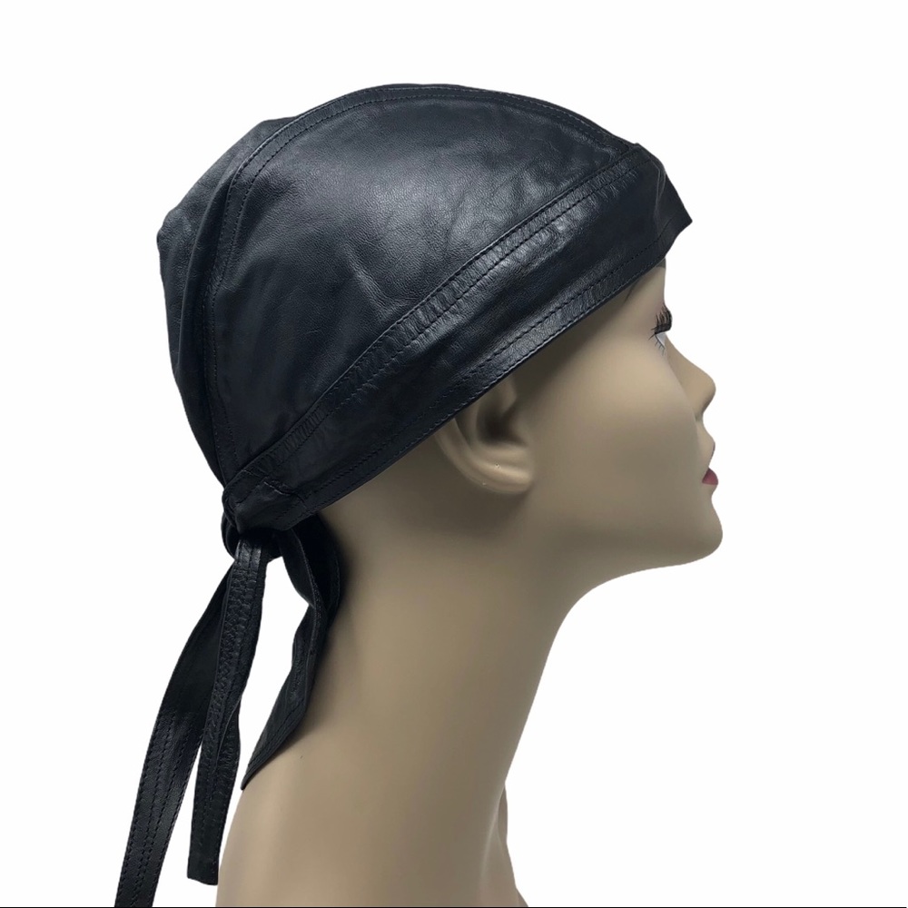 Flydanna Genuine Leather Motorcycle Biker Hat